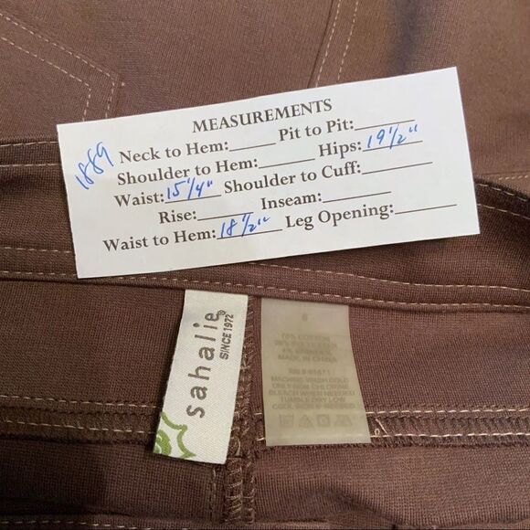 Sahalie brown A-line skirt S - Picture 5 of 5